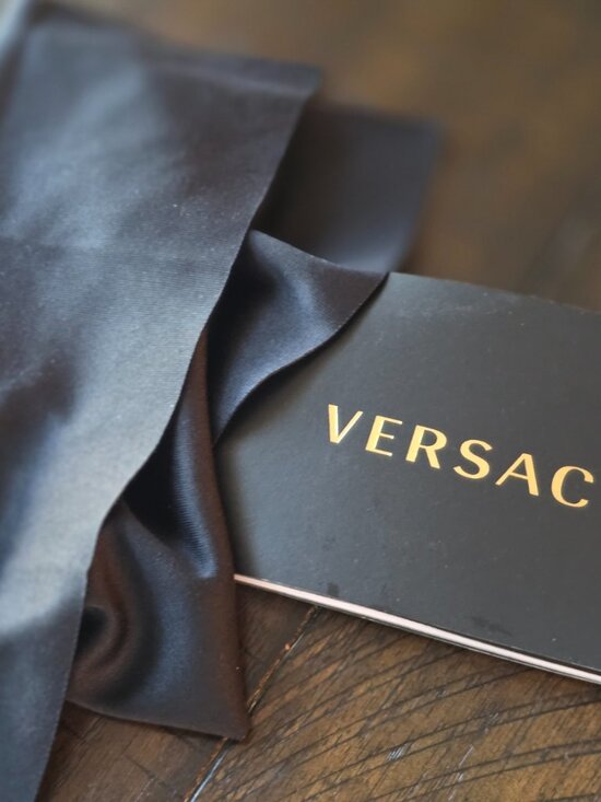 Versace Clear Frame Sunglasses with Gray Lenses main image 8